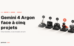 Gemini 4 Argon : test sur cinq projets de code, prix et accès