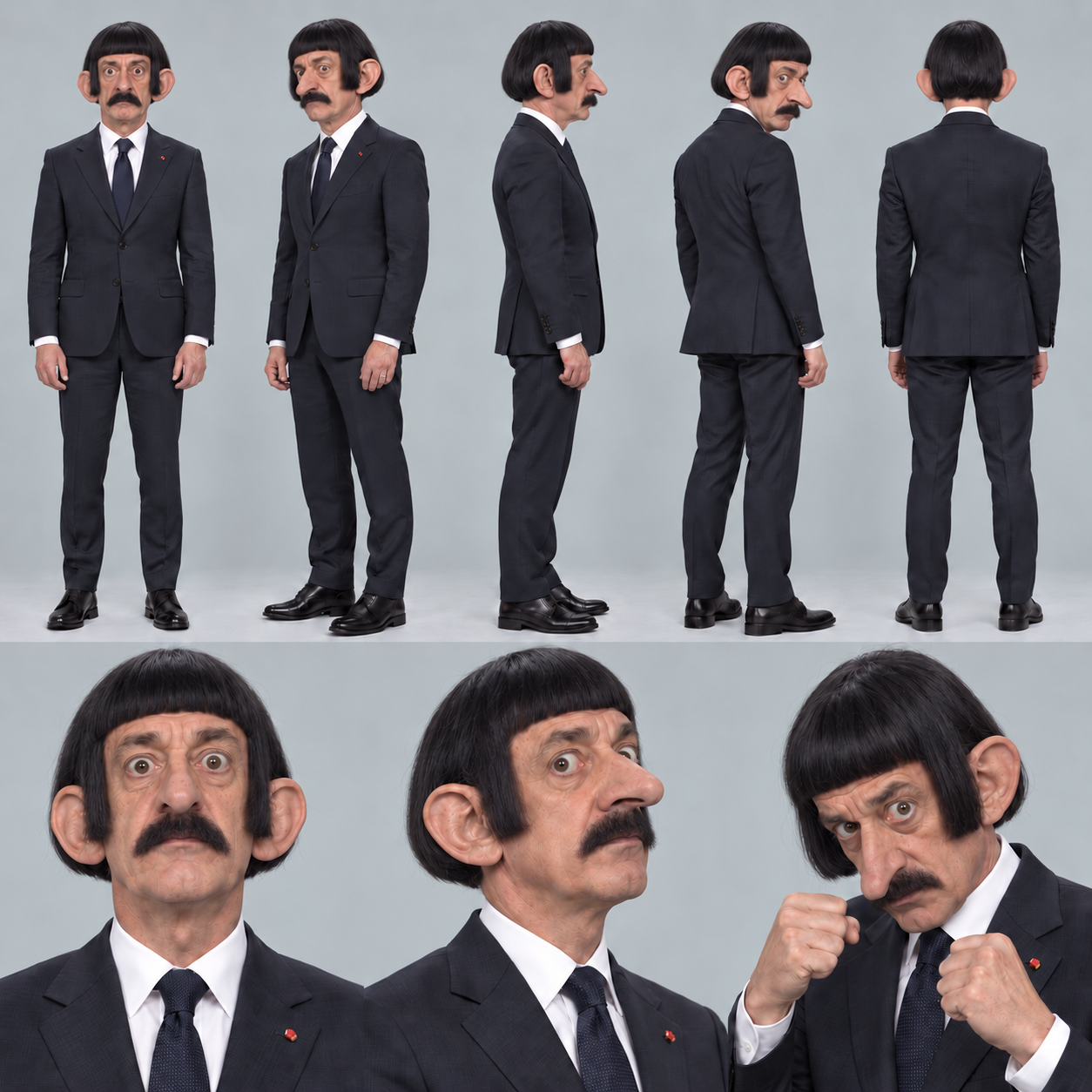 Planche de huit vues de Gérard Montrognon