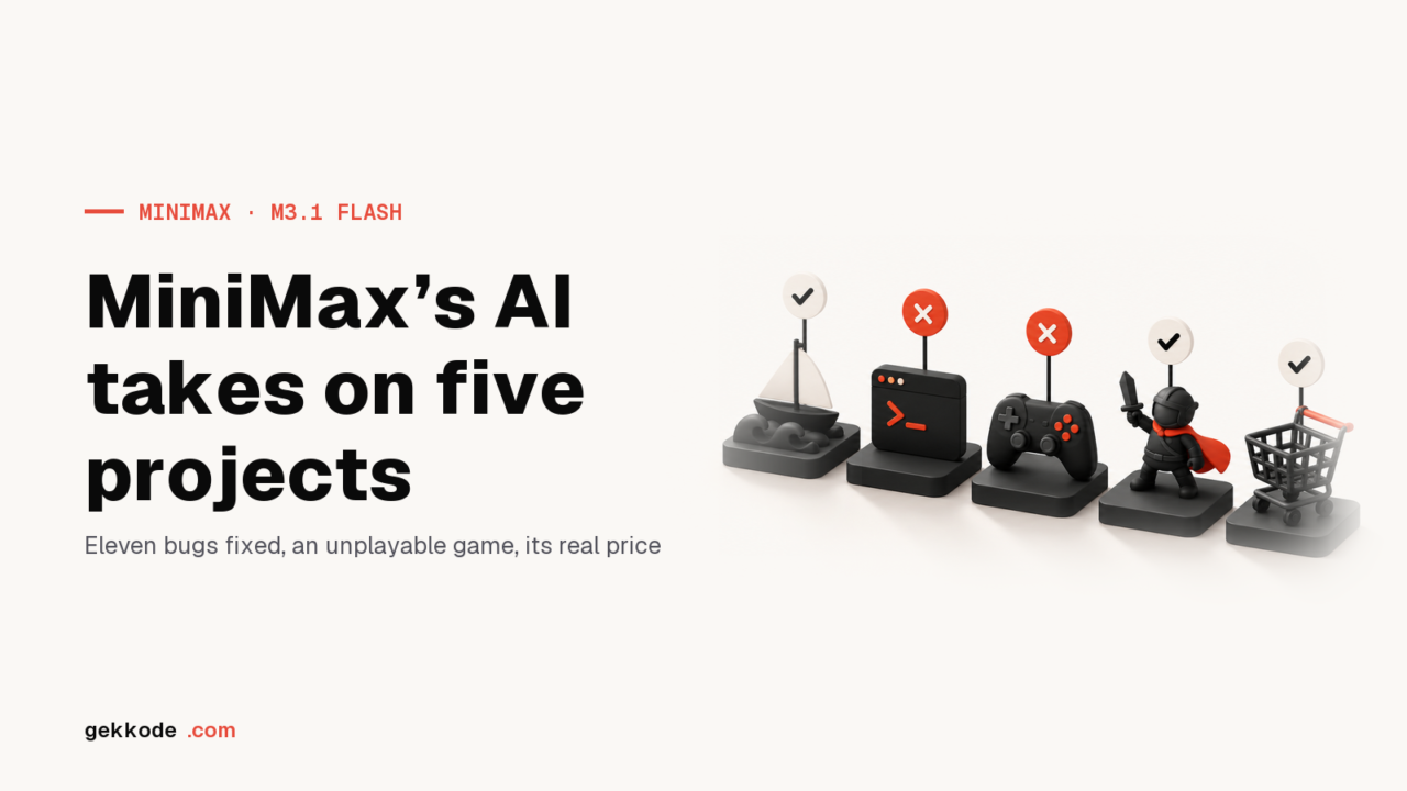 MiniMax M3.1 Flash: our test on five coding projects