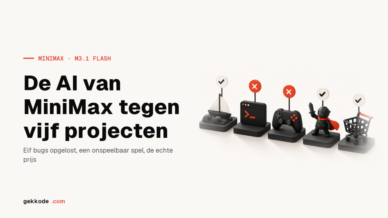 MiniMax M3.1 Flash: onze test op vijf programmeerprojecten