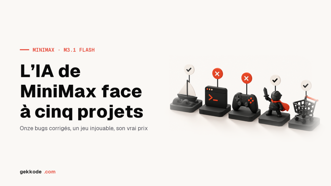 MiniMax M3.1 Flash : notre test sur cinq projets de code
