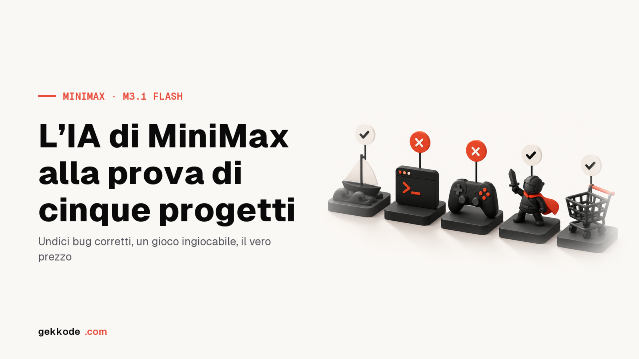 MiniMax M3.1 Flash: il nostro test su cinque progetti di codice